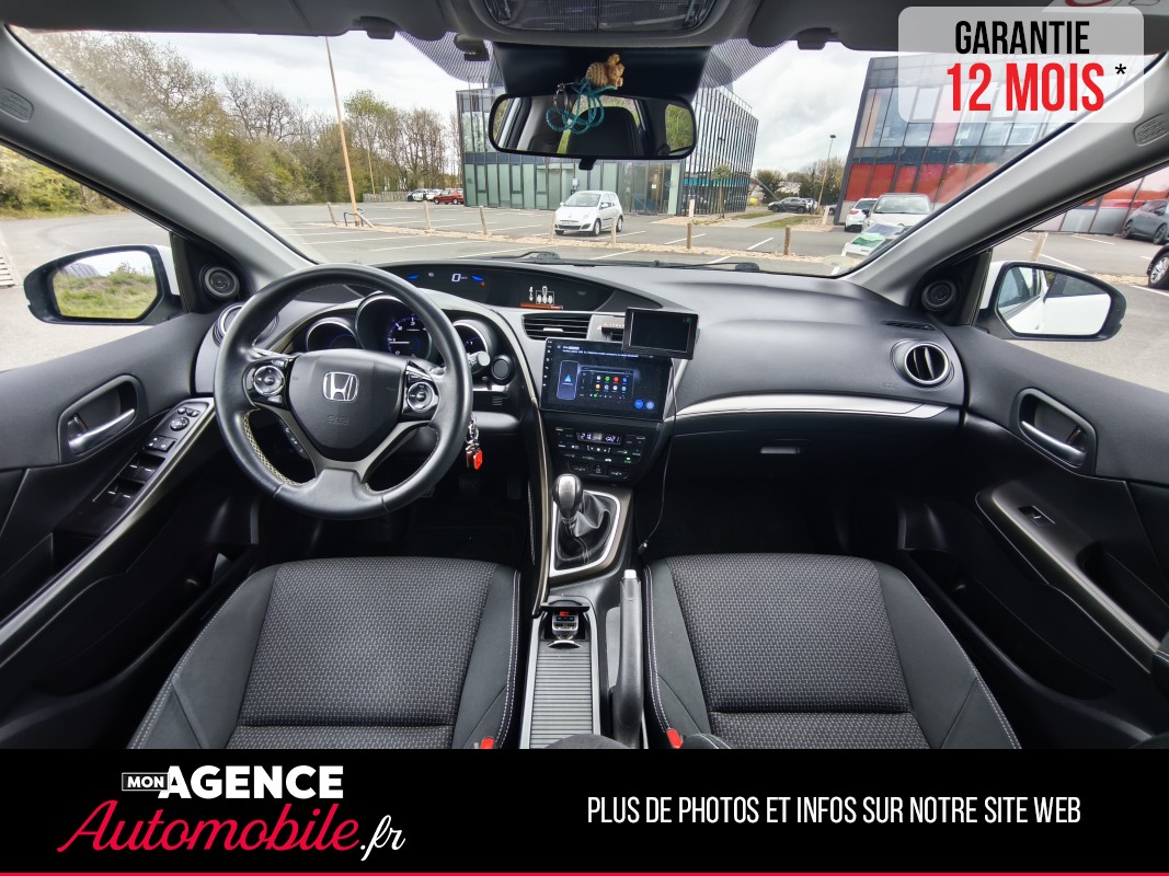 Honda Civic Tourer 1.6 I-DTEC 120 EXECUTIVE NAVI / Garantie 12 Mois
