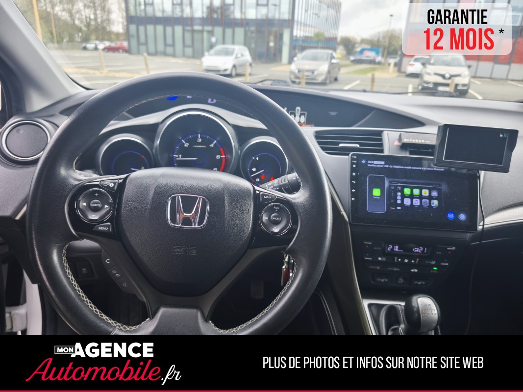 Honda Civic Tourer 1.6 I-DTEC 120 EXECUTIVE NAVI / Garantie 12 Mois