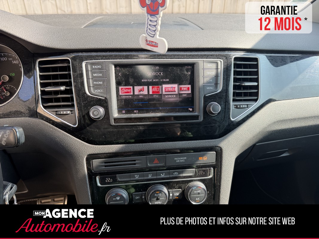 Volkswagen GOLF 7 Sportsvan 1.6 TDI 16V BMT DSG7 115 Cv Boîte Auto