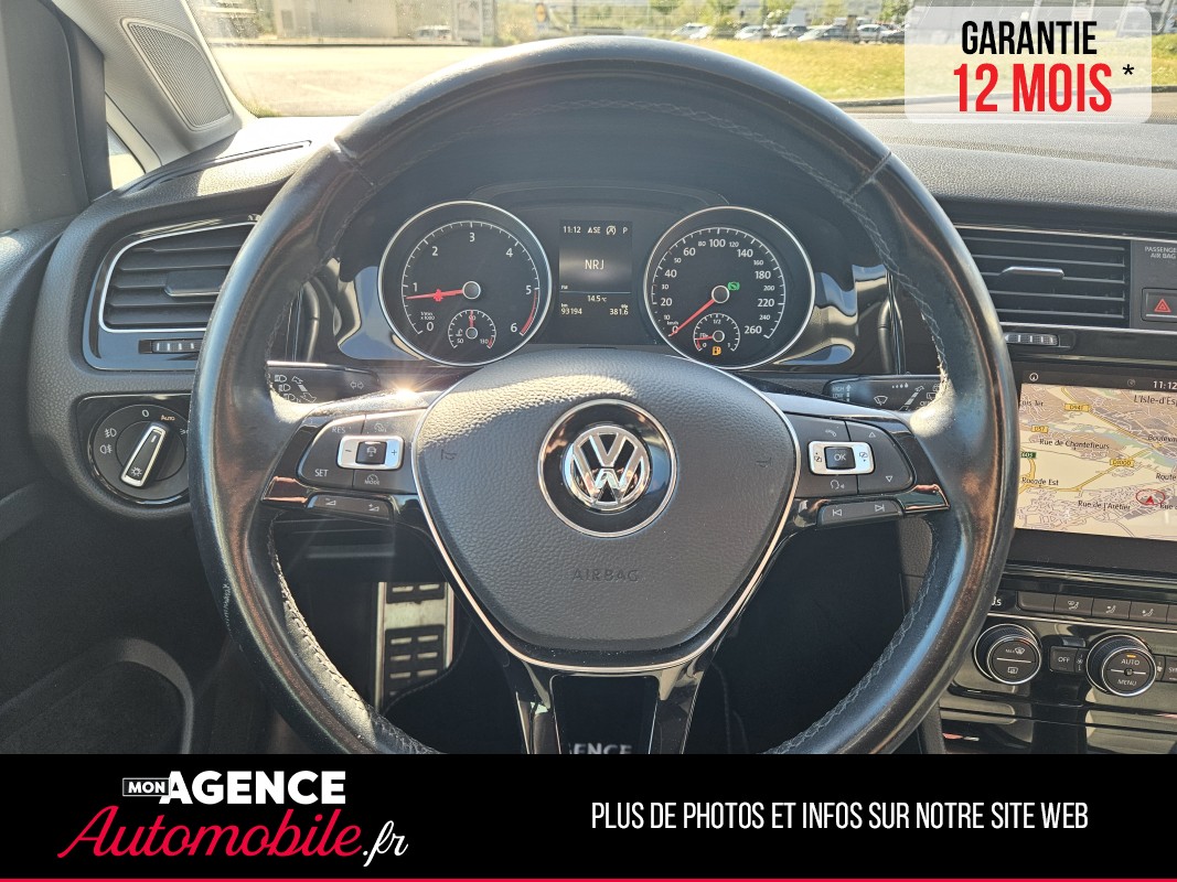 Volkswagen GOLF VII (2) 2.0 TDI 150 BLUEMOTION TECHNOLOGY CARAT DSG7 5P