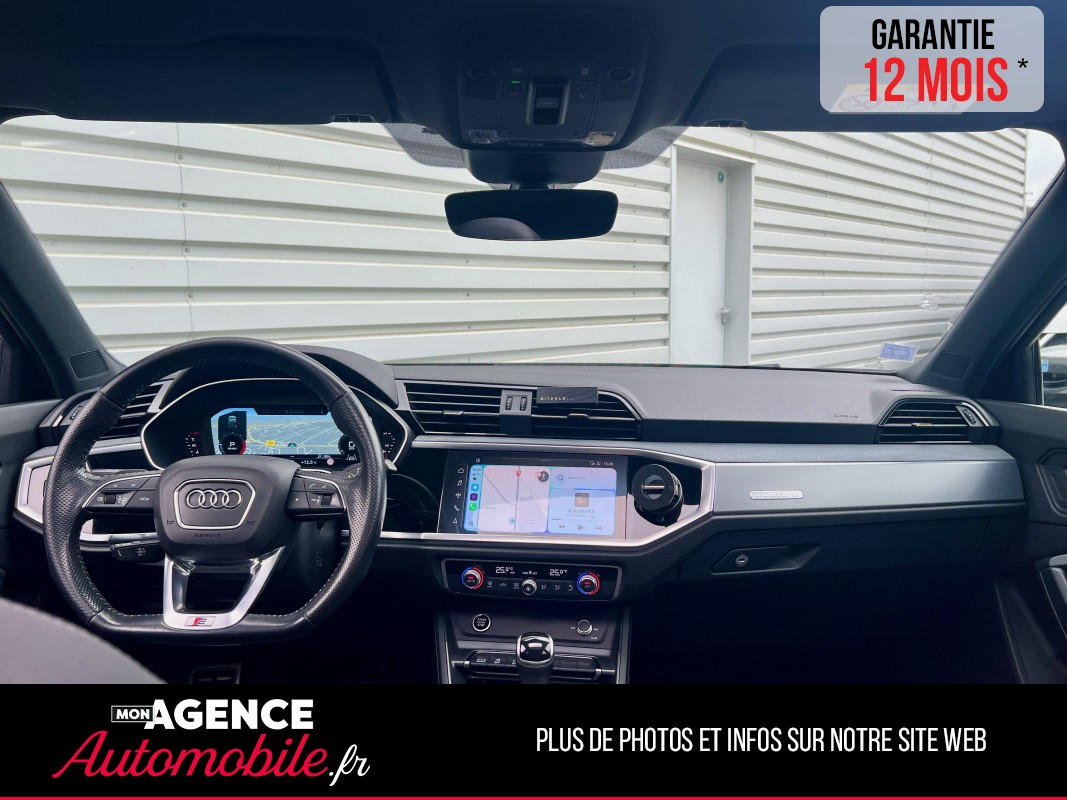 Audi Q3 Sportback 40 2.0 TDI 190 Ch Quattro S Tronic7 *Historique Complet *Attelage  / GARANTIE 12 MOIS