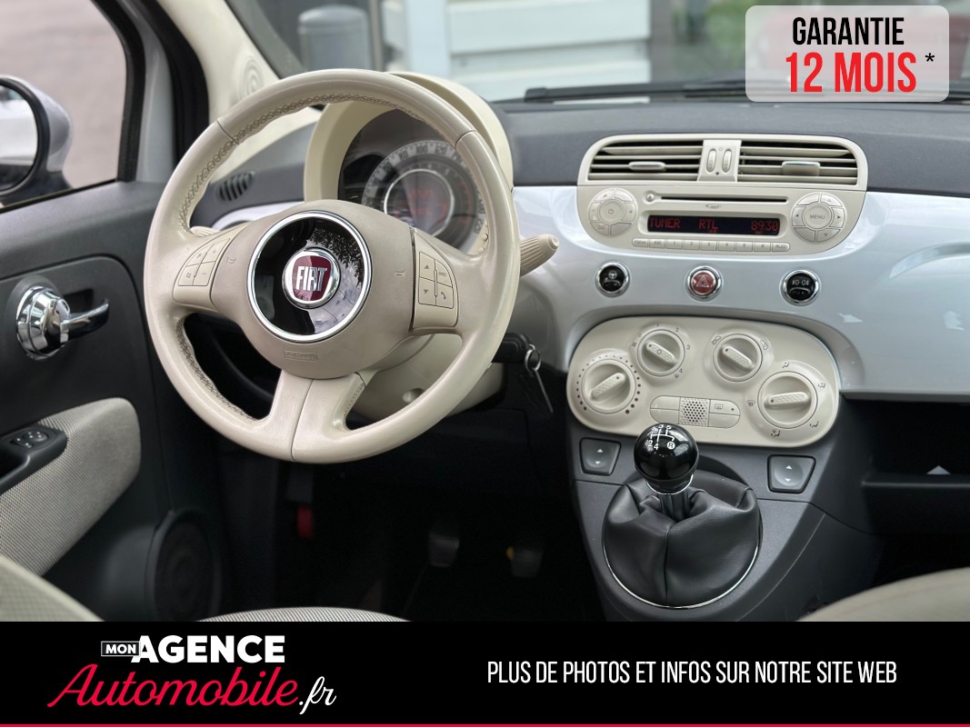 Fiat 500 1.2 69ch LOUNGE / GARANTIE 12 MOIS