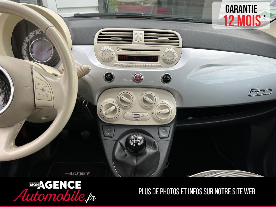 Fiat 500 1.2 69ch LOUNGE / GARANTIE 12 MOIS