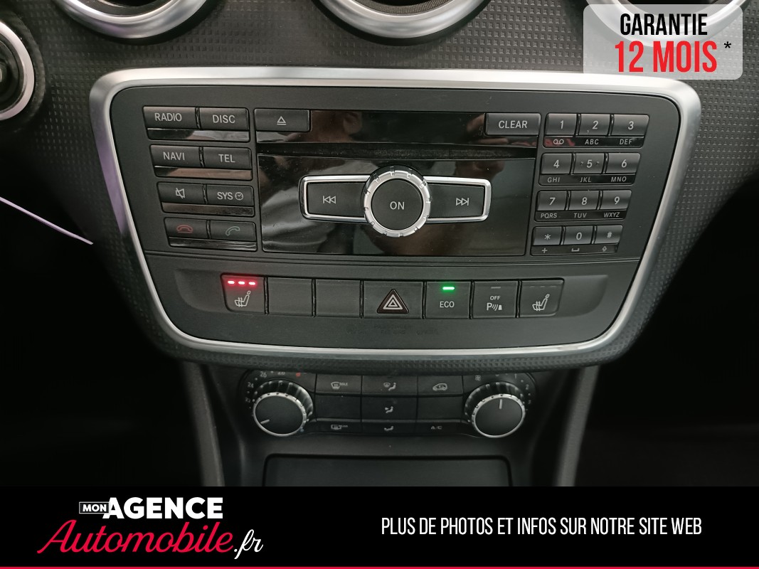 Mercedes CLASSE A 180 122 CV INTUITION + TOIT OUVRANT