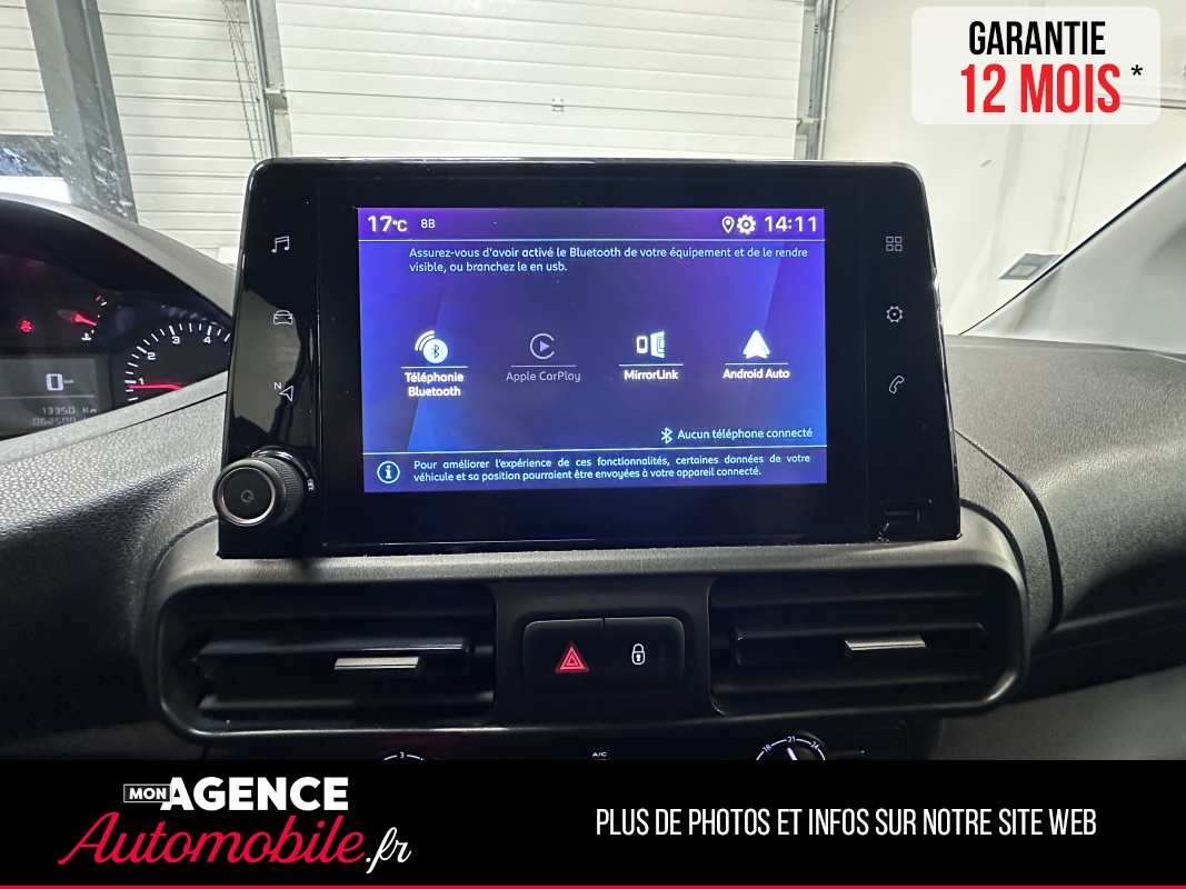 Peugeot PARTNER 1.5 BLEUHDI 100 CH GARANTIE 12 MOIS