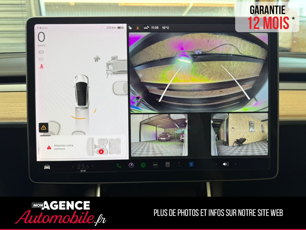 Tesla MODEL 3 PHASE 2 LONG RANGE AWD 461 SOH 100% / TOIT PANORAMIQUE / AUTOPILOTE / GARANTIE TESLA