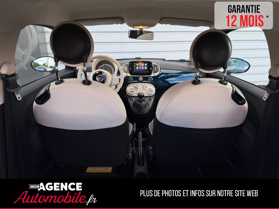 Fiat 500 1.0 HYBRID 70ch BSG S&S LOUNGE *PREMIERE MAIN* / GARANTIE 12 MOIS