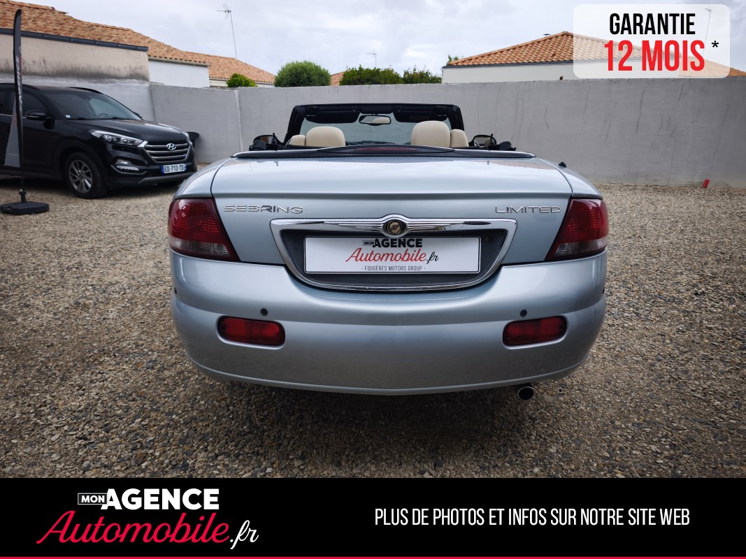 Chrysler Sebring 2.7 V6 LIMITED BVA / Garantie 12 Mois