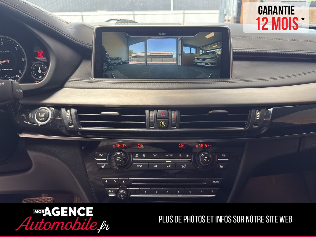 BMW X6 F16 M50D XDRIVE 3.0D 381 PACK M TOIT OUVRANT / HARMAN KARDON / AFFICHAGE TÊTE HAUTE / SUIVI COMPLET