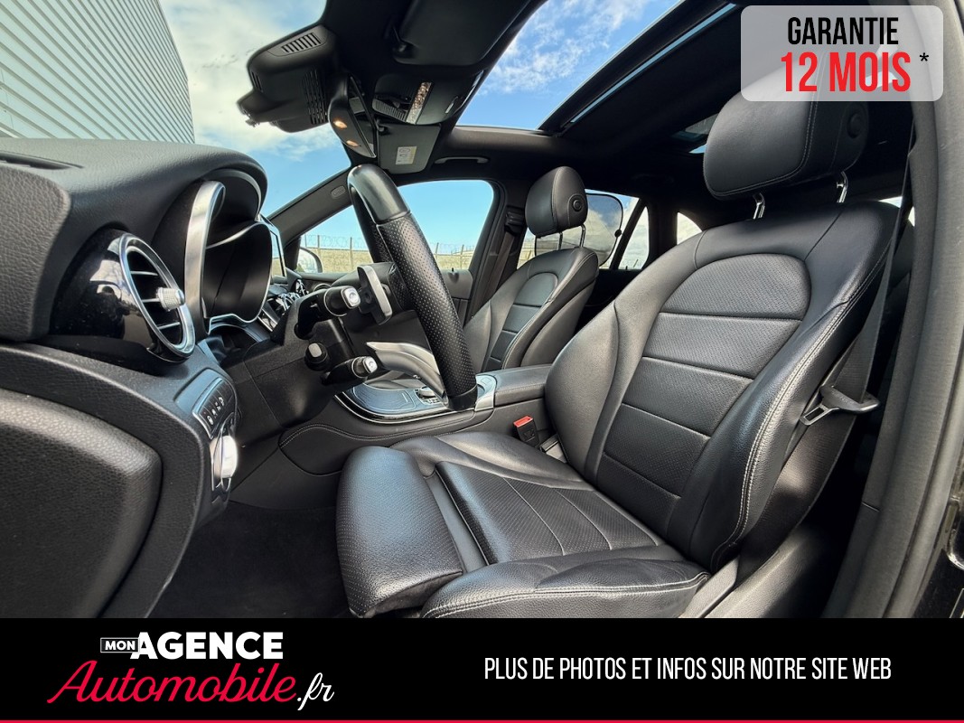 Mercedes CLASSE GLC 220d EXECUTIVE 2.2 4MATIC 170 Ch 9G-Tronic  *SELLERIE CUIR*SIEGES ELEC A MEMOIRE*TOIT PANO*CAMERA 360*COFFRE ELEC / GARANTIE 12 MOIS