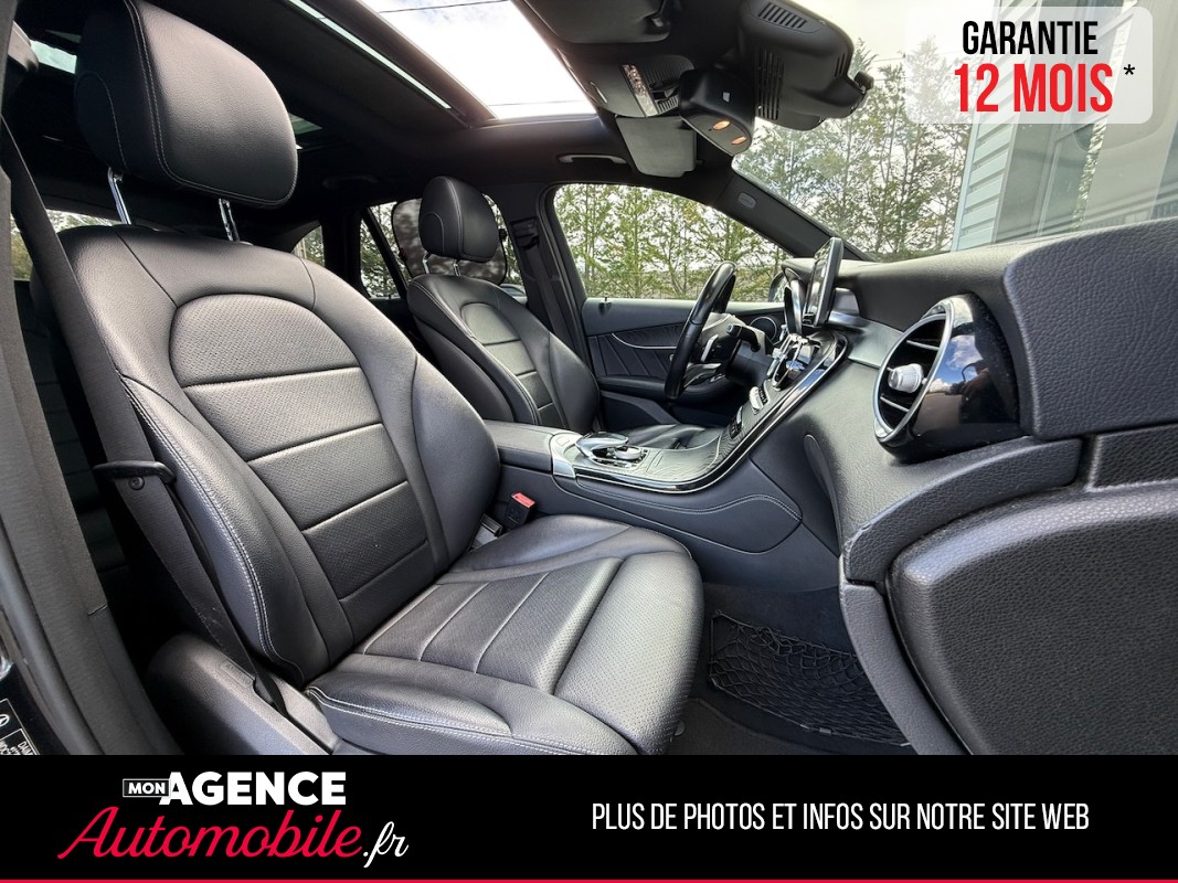 Mercedes CLASSE GLC 220d EXECUTIVE 2.2 4MATIC 170 Ch 9G-Tronic  *SELLERIE CUIR*SIEGES ELEC A MEMOIRE*TOIT PANO*CAMERA 360*COFFRE ELEC / GARANTIE 12 MOIS