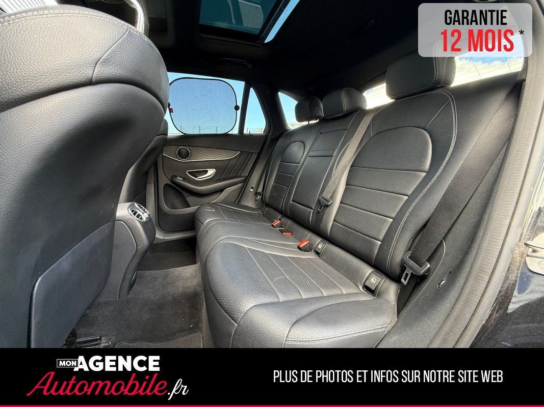 Mercedes CLASSE GLC 220d EXECUTIVE 2.2 4MATIC 170 Ch 9G-Tronic  *SELLERIE CUIR*SIEGES ELEC A MEMOIRE*TOIT PANO*CAMERA 360*COFFRE ELEC / GARANTIE 12 MOIS