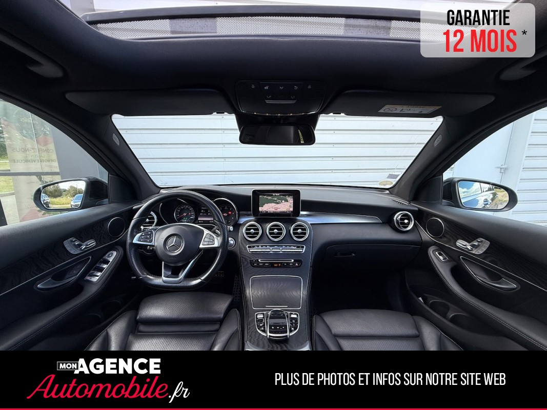 Mercedes CLASSE GLC 220d EXECUTIVE 2.2 4MATIC 170 Ch 9G-Tronic  *SELLERIE CUIR*SIEGES ELEC A MEMOIRE*TOIT PANO*CAMERA 360*COFFRE ELEC / GARANTIE 12 MOIS