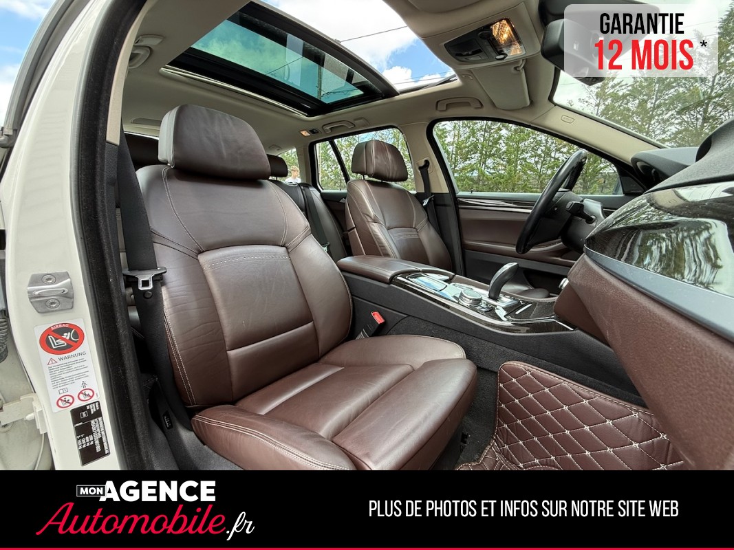 BMW SERIE 5 (F11) TOURING 535d LUXURY XDrive 3.0 313 Ch *HARMAN KARDON*TOIT PANO*SOFT CLOSE*ATTELAGE ELEC / GARANTIE 12 MOIS