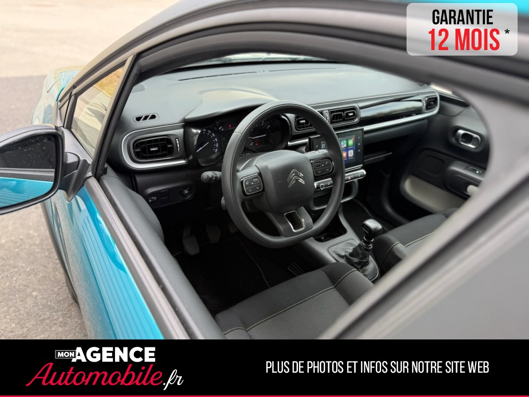 Citroën C3 III 1.5 BLUEHDI 100 FEEL *TVA RECUPERABLE*HISTORIQUE 100% CONSTRUCTEUR*/GARANTIE 12 MOIS