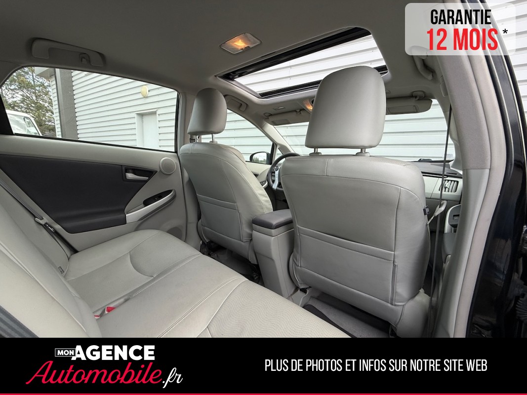 Toyota PRIUS 1.8 Hybrid 136ch LOUNGE SOLAR *SIEGE CHAUFFANTS*TOIT PANO*CAMERA*AFFICHAGE TETE HAUTE / GARANTIE 12 MOIS