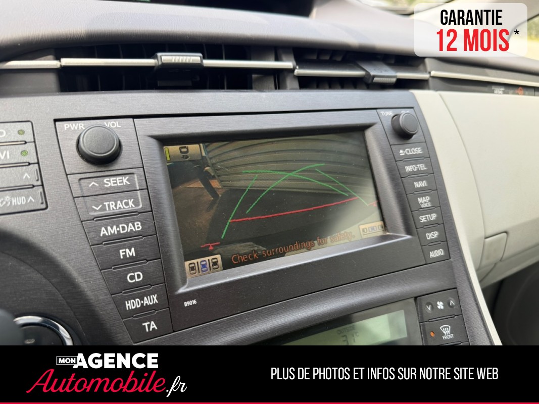 Toyota PRIUS 1.8 Hybrid 136ch LOUNGE SOLAR *SIEGE CHAUFFANTS*TOIT PANO*CAMERA*AFFICHAGE TETE HAUTE / GARANTIE 12 MOIS