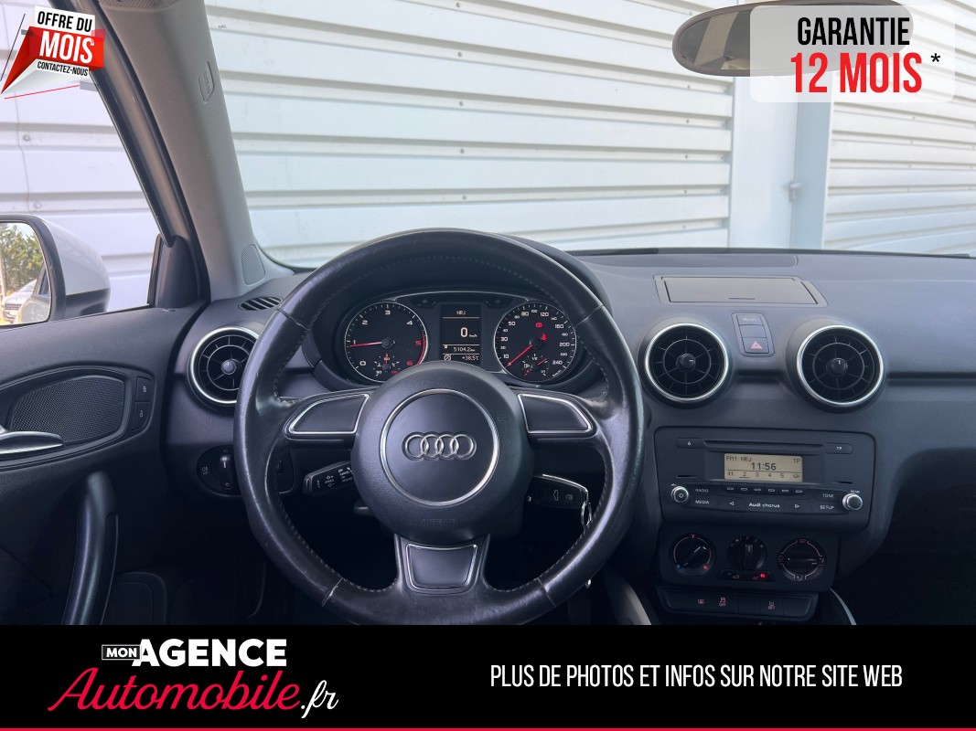 Audi A1 AMBIENTE 1.6 TDI 105 Ch Jantes Ambition Luxe *Kit Distribution OK / GARANTIE 12 MOIS