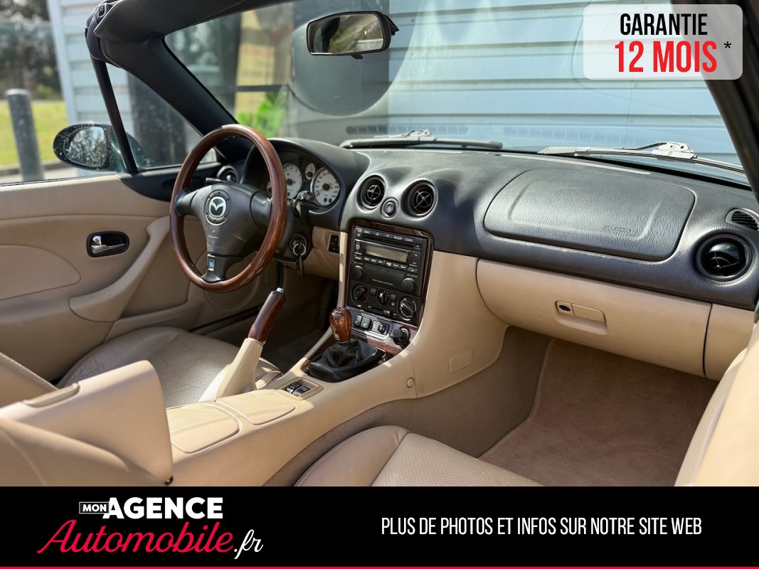 Mazda MX5 1.6L 110ch Green Passion *ECHAPPEMENT REMUS*EMBRAYAGE 2026*SIEGES CHAUFFANTS*/ GARANTIE 12 MOIS