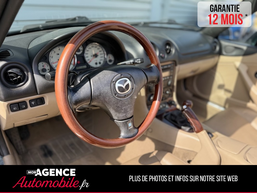 Mazda MX5 1.6L 110ch Green Passion *ECHAPPEMENT REMUS*EMBRAYAGE 2026*SIEGES CHAUFFANTS*/ GARANTIE 12 MOIS