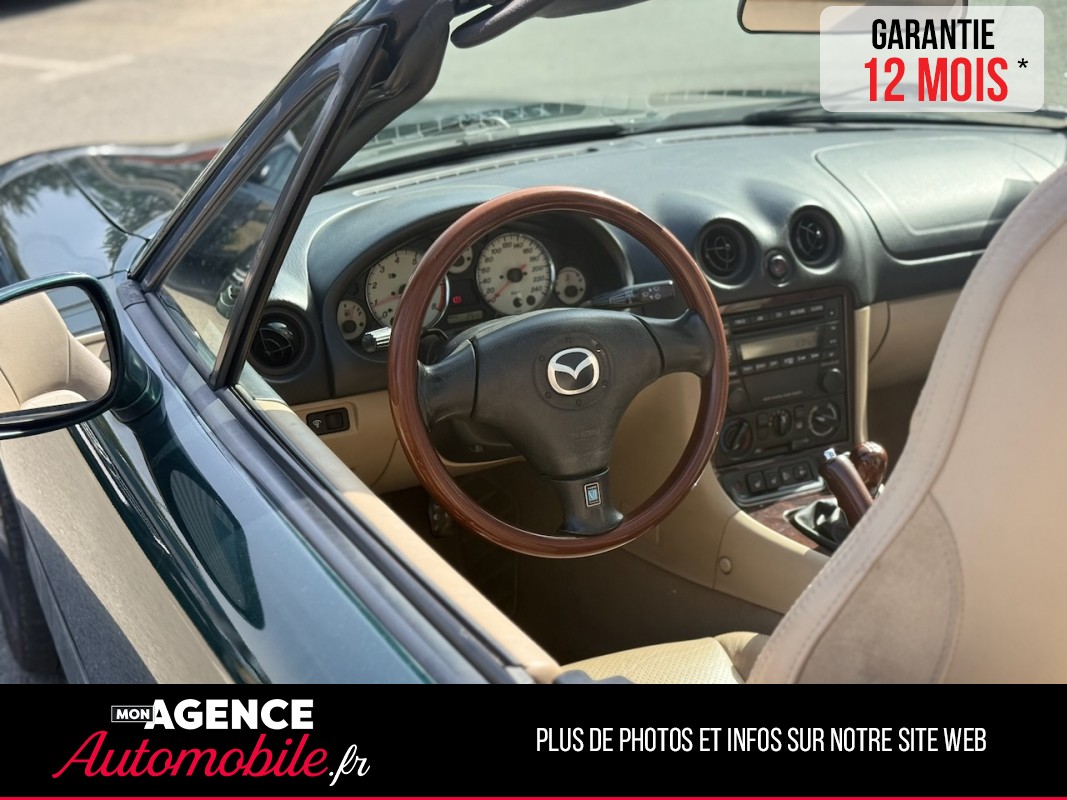 Mazda MX5 1.6L 110ch Green Passion *ECHAPPEMENT REMUS*EMBRAYAGE 2026*SIEGES CHAUFFANTS*/ GARANTIE 12 MOIS