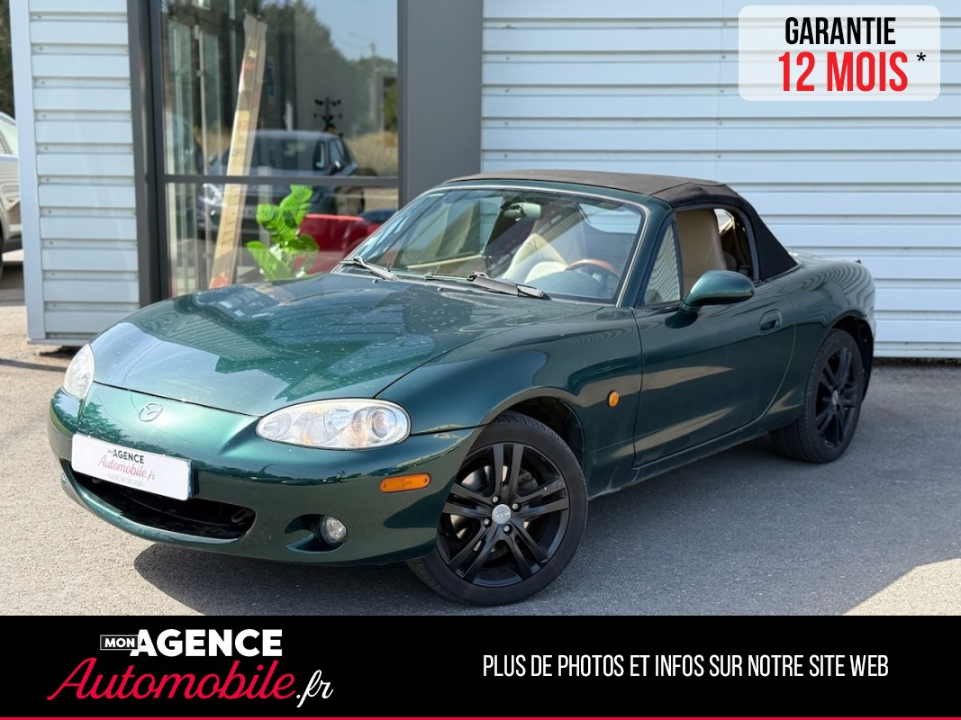 Mazda MX5 1.6L 110ch Green Passion *ECHAPPEMENT REMUS*EMBRAYAGE 2026*SIEGES CHAUFFANTS*/ GARANTIE 12 MOIS