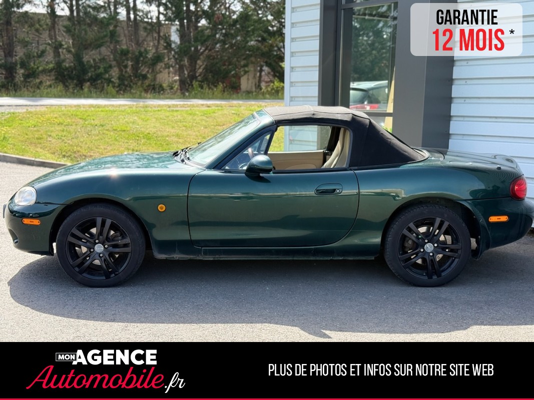 Mazda MX5 1.6L 110ch Green Passion *ECHAPPEMENT REMUS*EMBRAYAGE 2026*SIEGES CHAUFFANTS*/ GARANTIE 12 MOIS