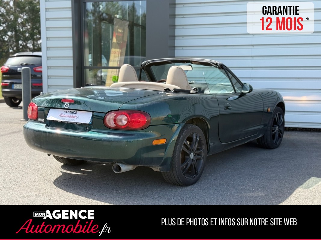 Mazda MX5 1.6L 110ch Green Passion *ECHAPPEMENT REMUS*EMBRAYAGE 2026*SIEGES CHAUFFANTS*/ GARANTIE 12 MOIS