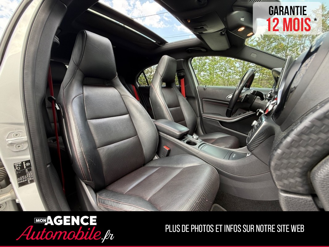 Mercedes CLASSE A 250 SPORT 7G-DCT 2.0i 211 Ch *TOIT OUVRANT*CEINTURES ROUGES*SIEGES CHAUFFANTS*SIEGES ELEC / GARANTIE 12 MOIS