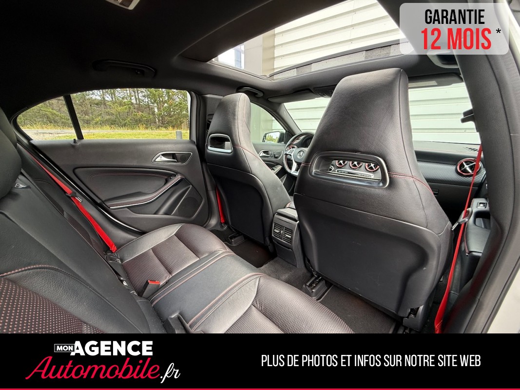 Mercedes CLASSE A 250 SPORT 7G-DCT 2.0i 211 Ch *TOIT OUVRANT*CEINTURES ROUGES*SIEGES CHAUFFANTS*SIEGES ELEC / GARANTIE 12 MOIS
