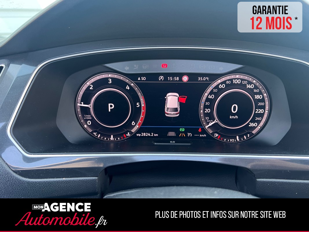 Volkswagen TIGUAN 2.0 TDI 150 Ch CARAT DSG7 *Toit Pano Ouvrant / GARANTIE 12 MOIS