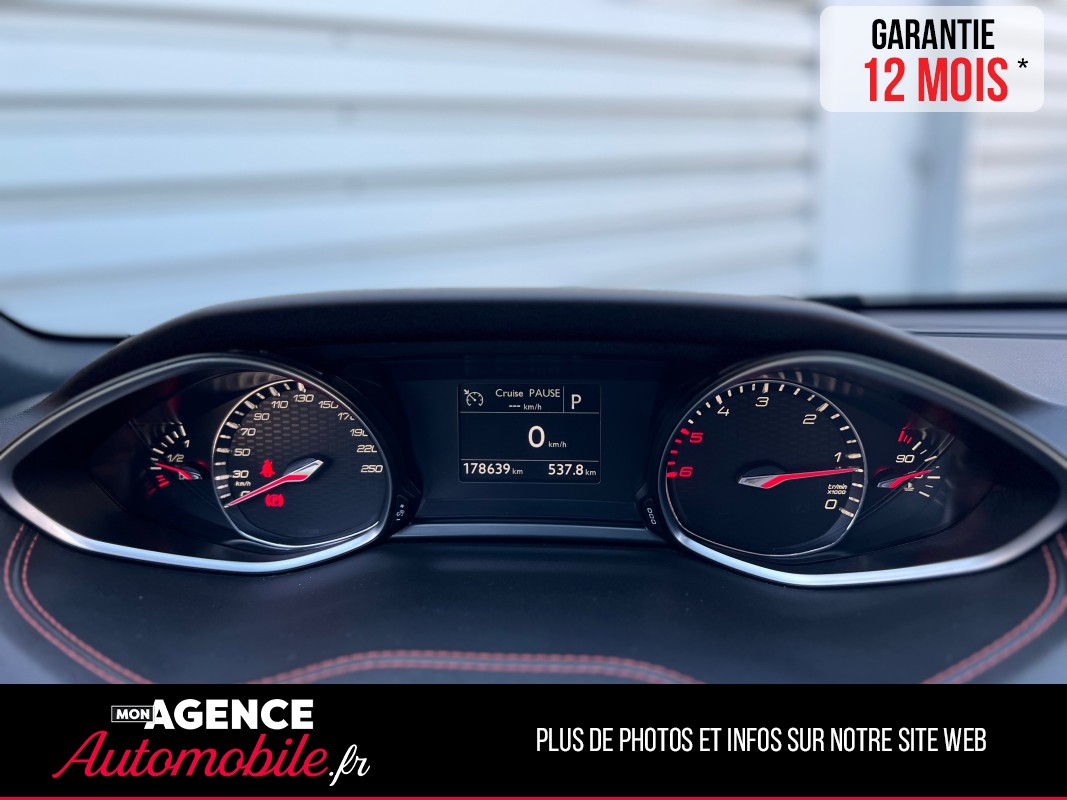 Peugeot 308 2.0 BLUE HDI 180 GT *Boite Auto*Toit Pano* Siège Alcantara / Garantie 12 MOIS