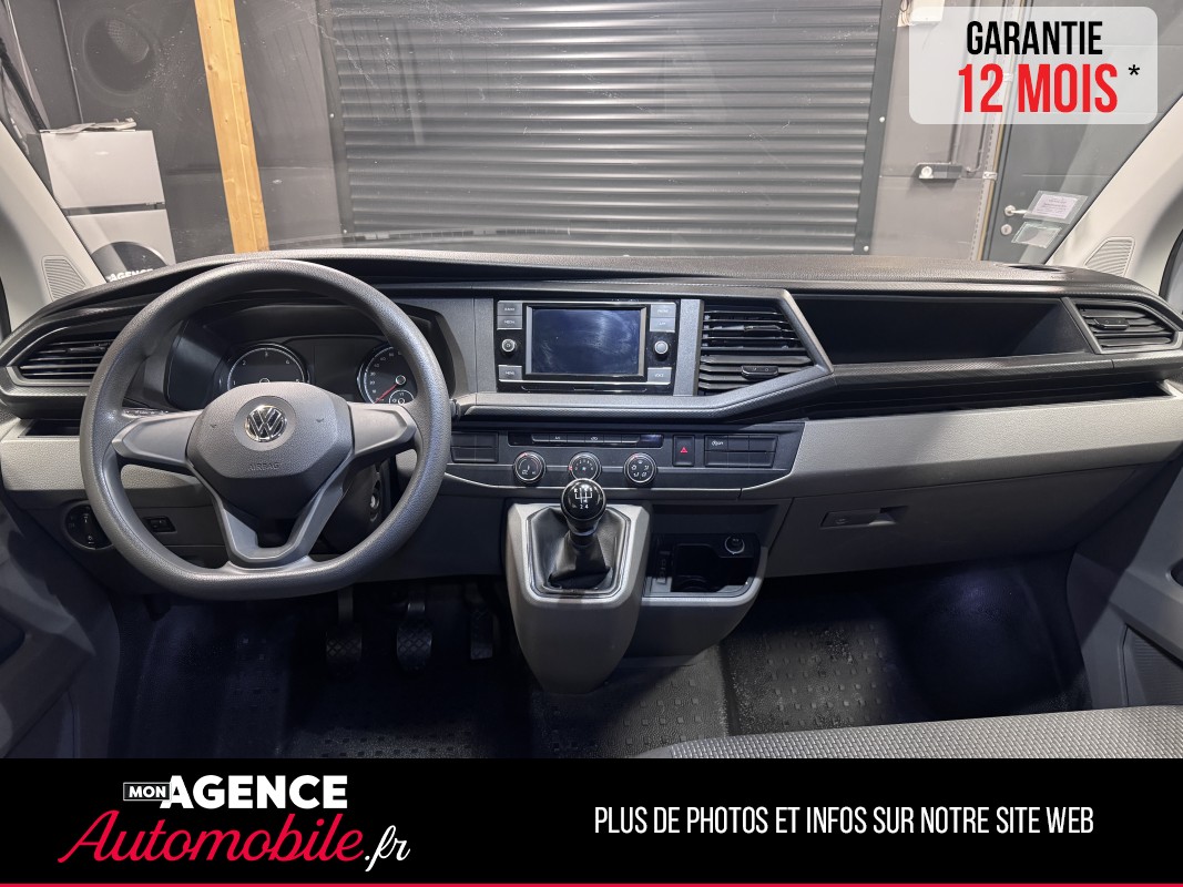 Volkswagen TRANSPORTER T6 L1 2.0 TDI 110 CH 6 PLACES - CARPLAY ANDROID AUTO / Garantie 12 Mois