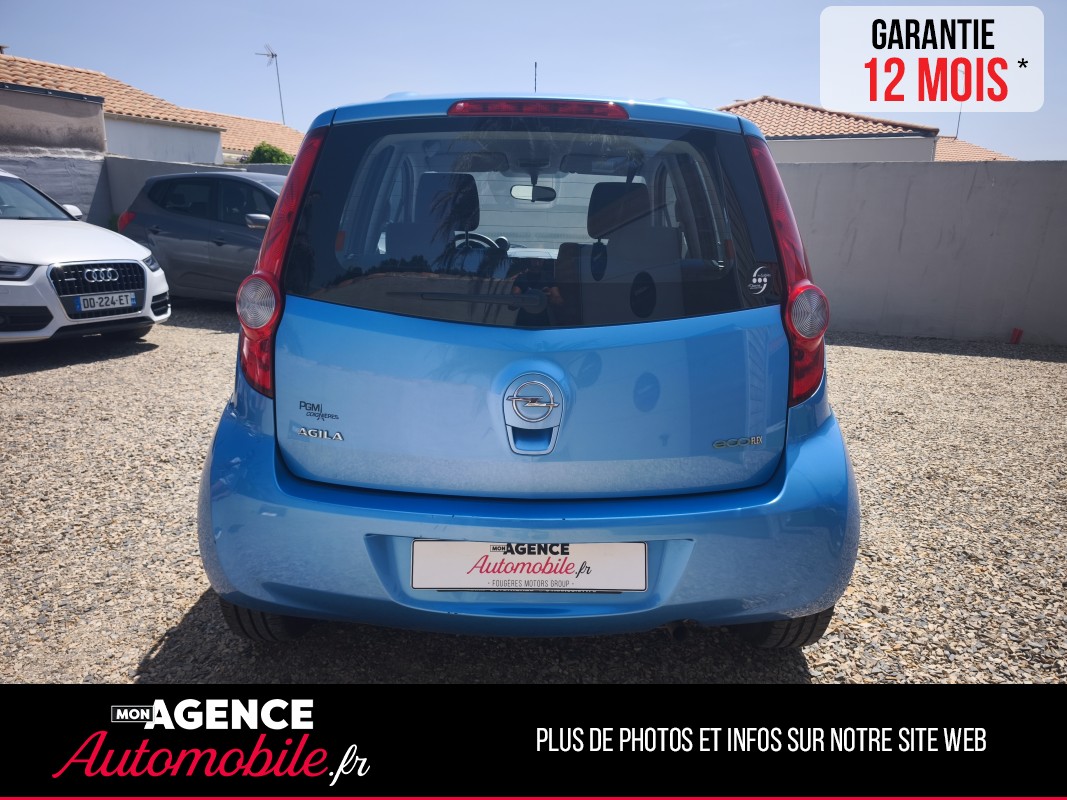 Opel Agila 1.0 I 65 Cv Enjoy "Essence/GPL" "Peu De Km"/ Garantie 12 Mois