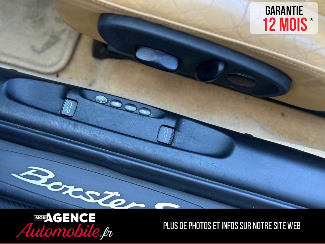 Porsche BOXSTER S 986.2 260 Ch 3.2 Boite Mécanique *Pack Alu*Cuir Étendu Savane*Sièges Elec*Sièges Chauffants / GARANTIE 12 MOIS