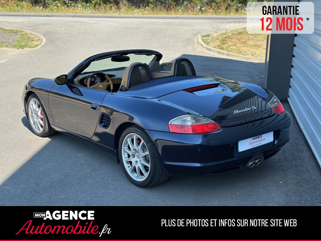 Porsche BOXSTER S 986.2 260 Ch 3.2 Boite Mécanique *Pack Alu*Cuir Étendu Savane*Sièges Elec*Sièges Chauffants / GARANTIE 12 MOIS