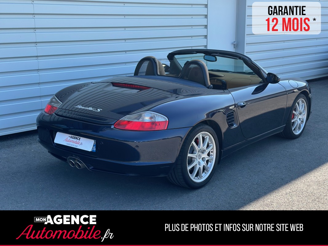Porsche BOXSTER S 986.2 260 Ch 3.2 Boite Mécanique *Pack Alu*Cuir Étendu Savane*Sièges Elec*Sièges Chauffants / GARANTIE 12 MOIS