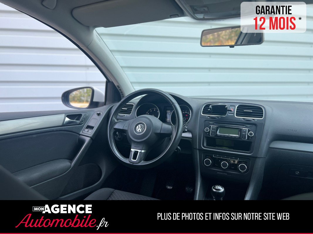 Volkswagen GOLF VI TREND 1.4 80 Ch *Suivi Complet*Régulateur / GARANTIE 12 MOIS