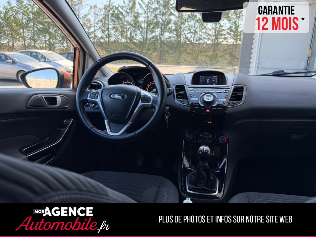 Ford FIESTA 1.0 ECOBOOST TITANIUM 125ch *KIT DISTRIBUTION 2025*SIEGES ET PARBRISE CHAUFFANTS*RADAR AV AR*SONY*/GARANTIE 12 MOIS