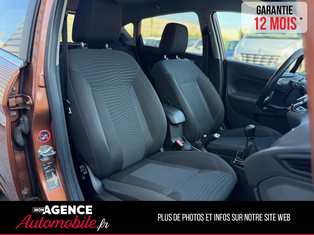Ford FIESTA 1.0 ECOBOOST TITANIUM 125ch *KIT DISTRIBUTION 2025*SIEGES ET PARBRISE CHAUFFANTS*RADAR AV AR*SONY*/GARANTIE 12 MOIS