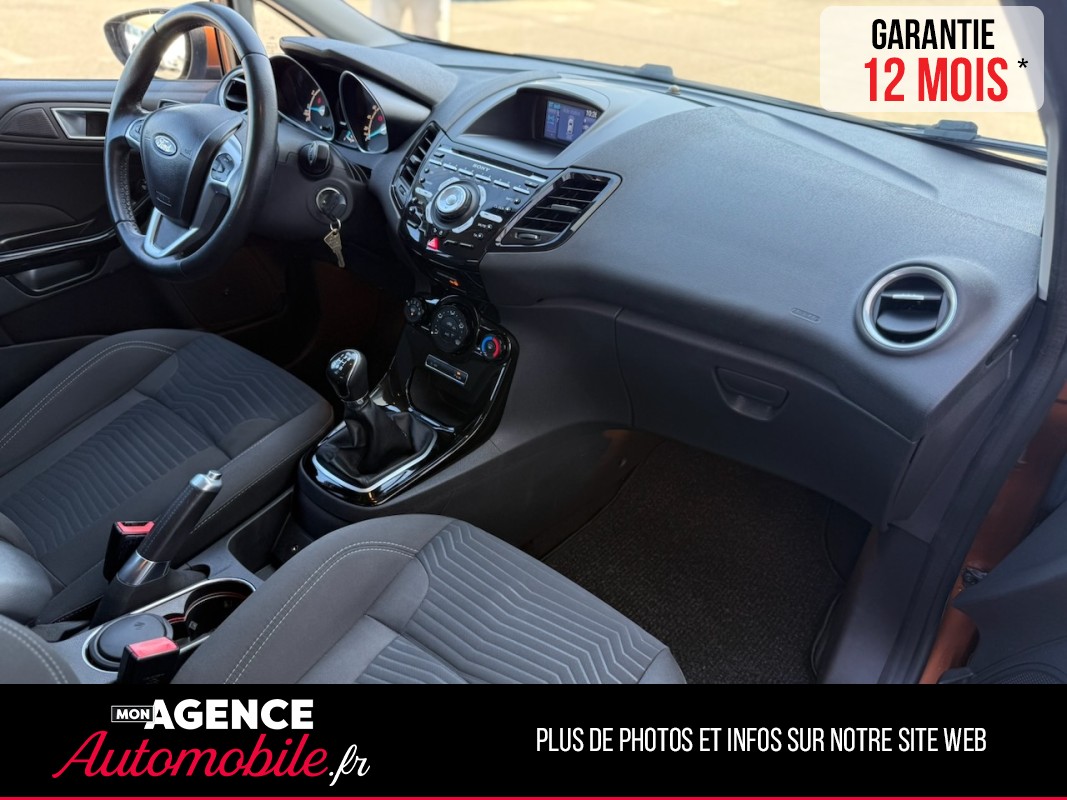 Ford FIESTA 1.0 ECOBOOST TITANIUM 125ch *KIT DISTRIBUTION 2025*SIEGES ET PARBRISE CHAUFFANTS*RADAR AV AR*SONY*/GARANTIE 12 MOIS