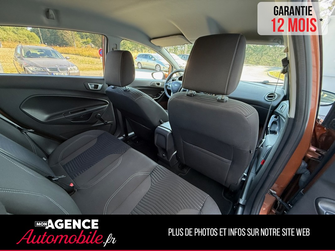 Ford FIESTA 1.0 ECOBOOST TITANIUM 125ch *KIT DISTRIBUTION 2025*SIEGES ET PARBRISE CHAUFFANTS*RADAR AV AR*SONY*/GARANTIE 12 MOIS