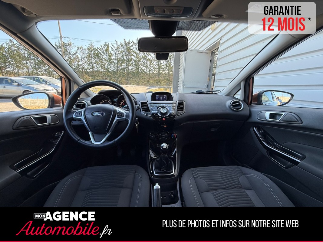 Ford FIESTA 1.0 ECOBOOST TITANIUM 125ch *KIT DISTRIBUTION 2025*SIEGES ET PARBRISE CHAUFFANTS*RADAR AV AR*SONY*/GARANTIE 12 MOIS
