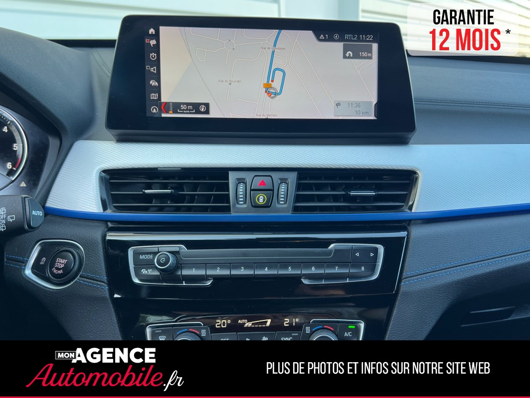 BMW X1 M SPORT 20d 190 Ch Blanc Nacré *GPS Pro*Sièges Elec*Affichage Tête Haute *Attelage Amovible / GARANTIE 12 MOIS