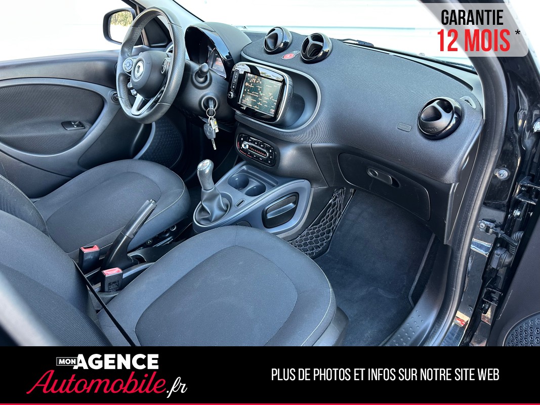 Smart Forfour PASSION 1.0 71ch 2ème Main *Jantes Brabus*Caméra De Recul*Climatisation*GPS TomTom