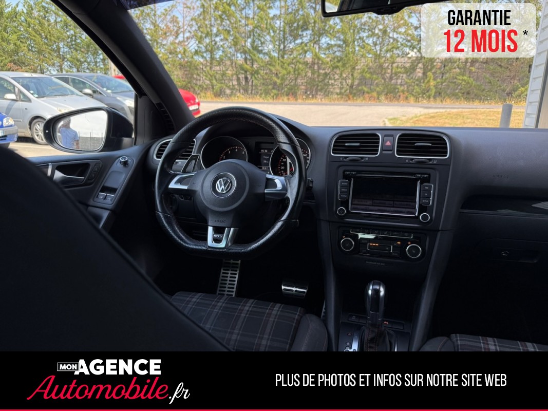 Volkswagen GOLF VI GTI DSG6 210ch *CLAPET ECHAPPEMENT* / GARANTIE 12 MOIS