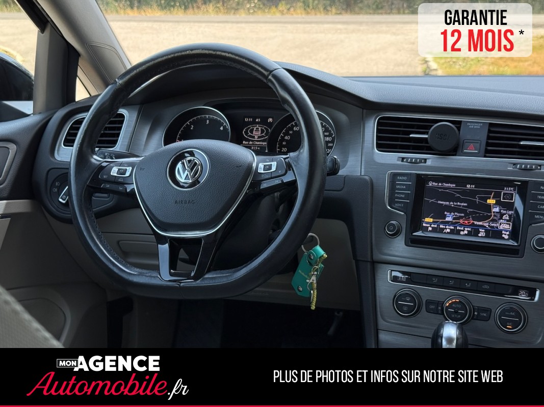 Volkswagen GOLF VII 1.6 TDI 105ch CONFORTLINE DSG7 *RADAR AV AR*REGULATEUR ADAPTATIF*/ GARANTIE 12 MOIS