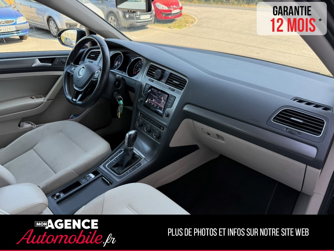 Volkswagen GOLF VII 1.6 TDI 105ch CONFORTLINE DSG7 *RADAR AV AR*REGULATEUR ADAPTATIF*/ GARANTIE 12 MOIS
