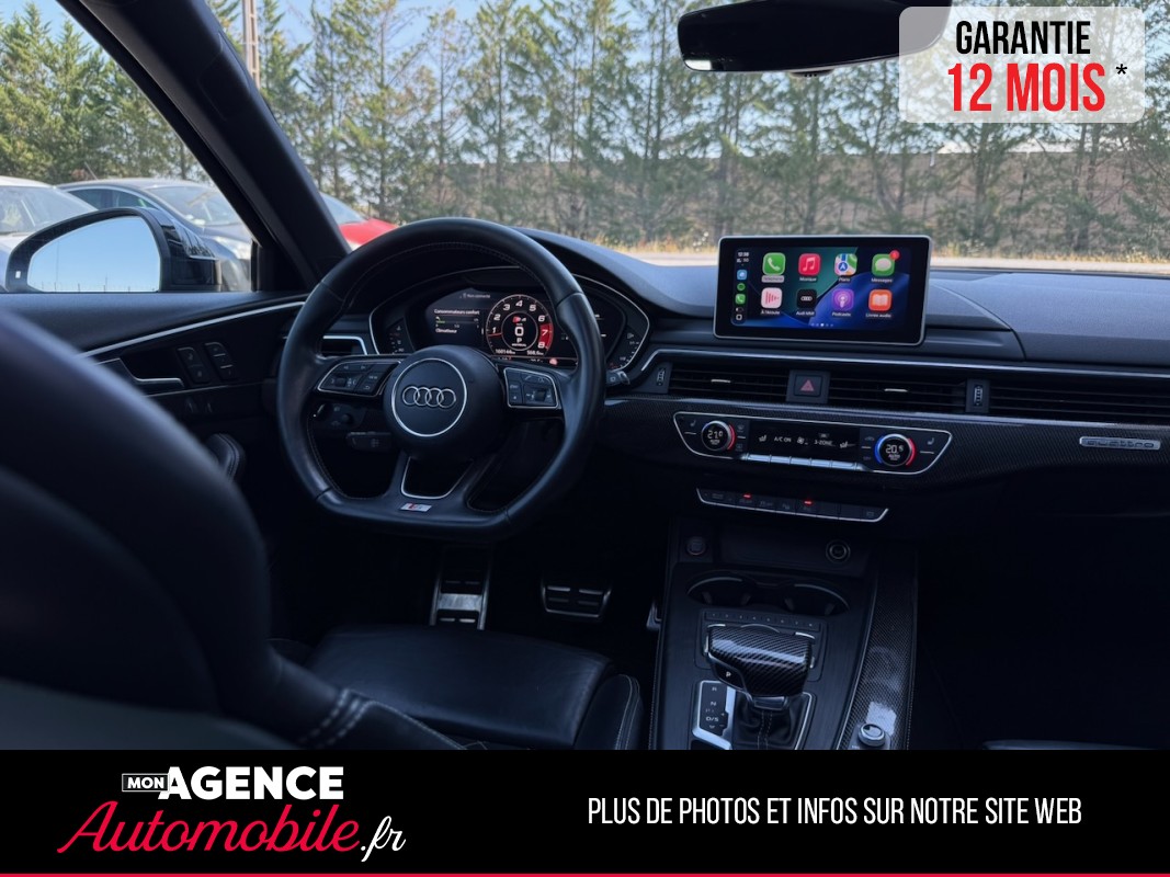Audi S4 AVANT 3.0 TFSI 354ch QUATTRO *ATTELAGE*SIEGE CHAUFFANTS AV AR*MASSANT AV*PACK CARBONE*Bang & Olufsen*/ GARANTIE 12 MOIS