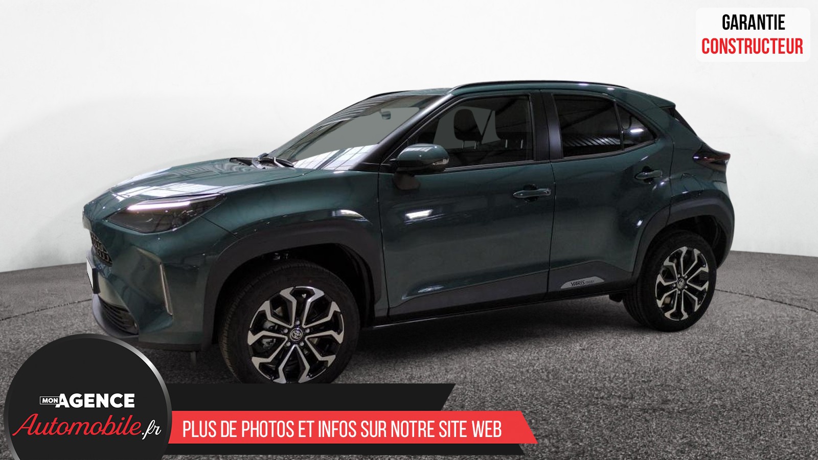 Toyota YARIS CROSS HYBRIDE 130H 2WD BVA DESIGN SUREQUIPE (RADARS AV-AR, SIÈGES CHAUFFANTS, ANGLES MORTS)